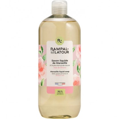 Sapun lichid de Marsilia cu trandafir 1000ml Rampal Latour