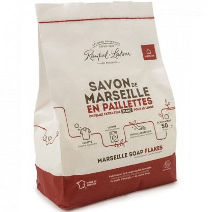 Fulgi de sapun de Marsilia fara parfum, hipoalergeni 750g Rampal Latour