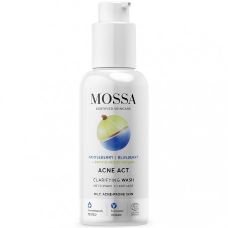 Gel purificator de curatare ten gras Acne Act 140ml Mossa
