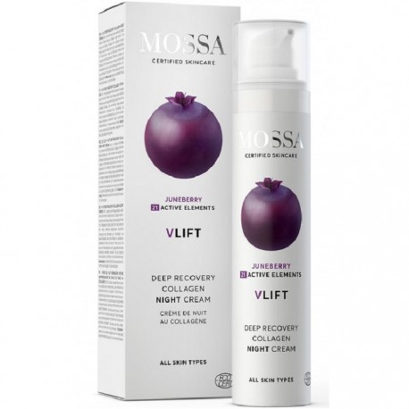 Crema de noapte lifting cu colagen V Lift Deep Recovery 50ml Mossa Organic