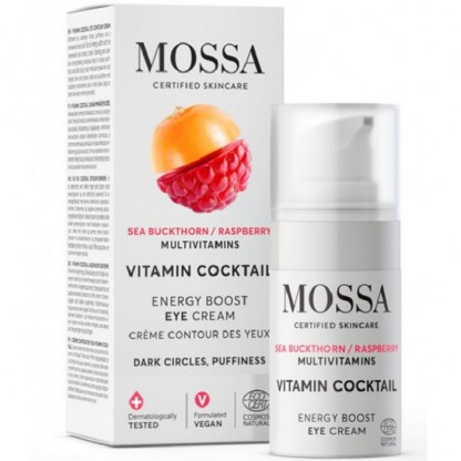 Crema anticearcan pentru ochi Vitamin Cocktail Energy Boost 15ml Mossa Organic