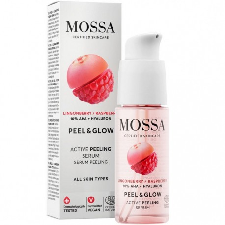 Ser peeling cu acid lactic Peel Glow 30ml Mossa Organic