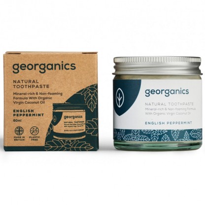 Pasta de dinti minerala English Peppermint 60ml Georganics Oral Care