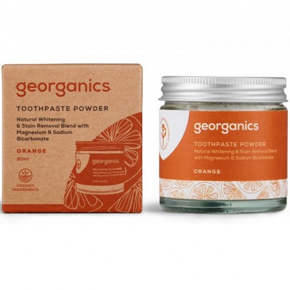 Pasta de dinti pudra Orange 60ml Georganics Oral Care