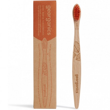 Periuta de dinti din lemn de fag pt copii Georganics Oral Care