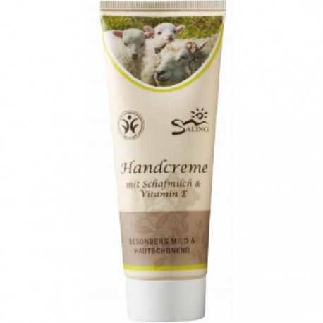Crema de maini cu lapte de oaie si vitamina E, piele foarte uscata 75ml Saling