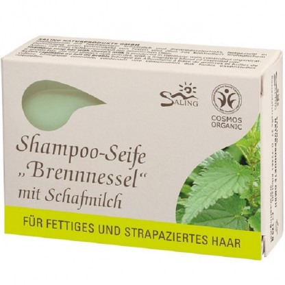 Sampon solid cu lapte de oaie si urzica pt par gras, degradat 125g Saling