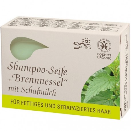 Sampon solid cu lapte de oaie si urzica pt par gras, degradat 125g Saling