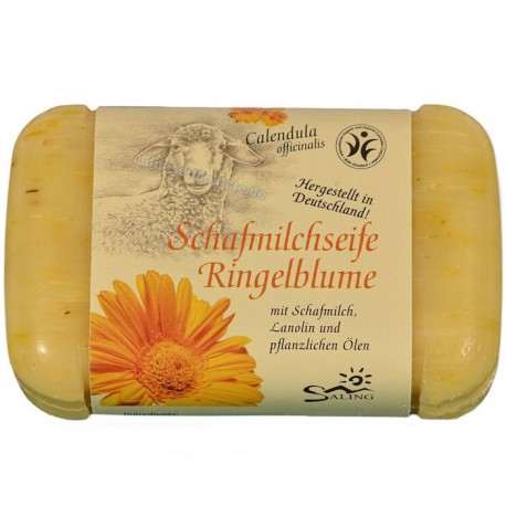 Sapun cremos cu lapte de oaie si galbenele 100g Saling