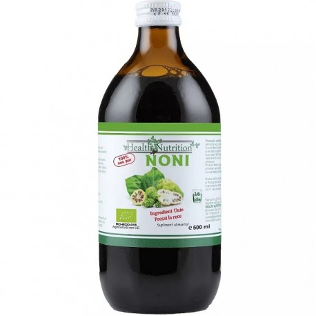 Suc de noni pur bio, fara zahar 500ml Health Nutrition