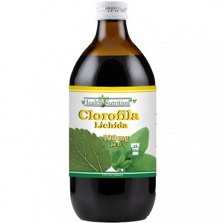 Suc Clorofila lichida 100% naturala 500 ml Health Nutrition