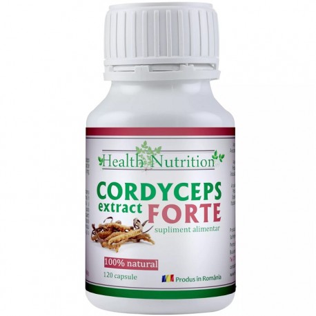Ciuperca tibetana (Cordyceps sinensis) Forte 120 capsule Health Nutrition