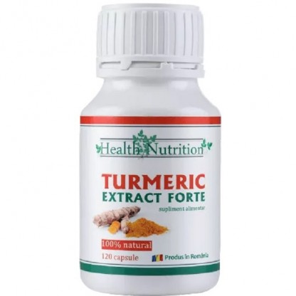 Turmeric extract forte cu piper negru 120 capsule Health Nutrition