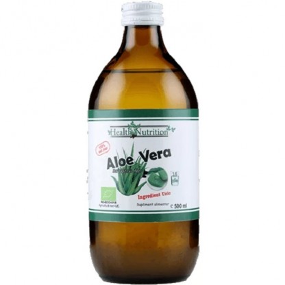 Suc 100% pur de Aloe Vera bio, fara zahar 500ml Health Nutrition