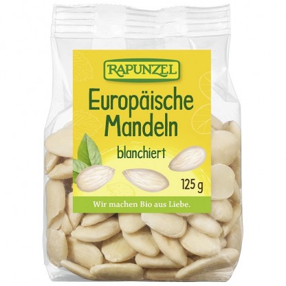 Migdale europene blansate bio 125g Rapunzel
