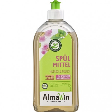 Detergent de vase cu trandafir salbatic si melisa bio 500ml AlmaWin