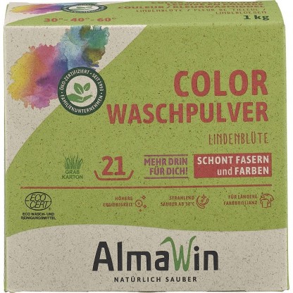 Detergent pudra pentru rufe colorate bio 1Kg AlmaWin