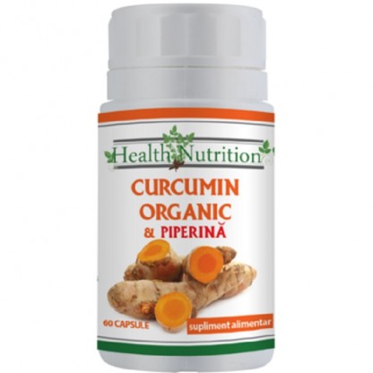 Curcumin organic cu piperina 60 capsule Health Nutrition