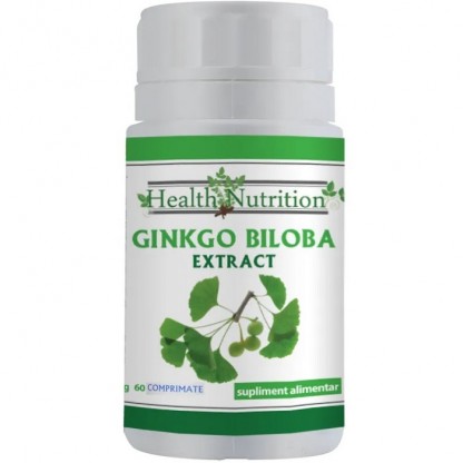 Ginkgo Biloba Extract din frunze 60 tablete Health Nutrition