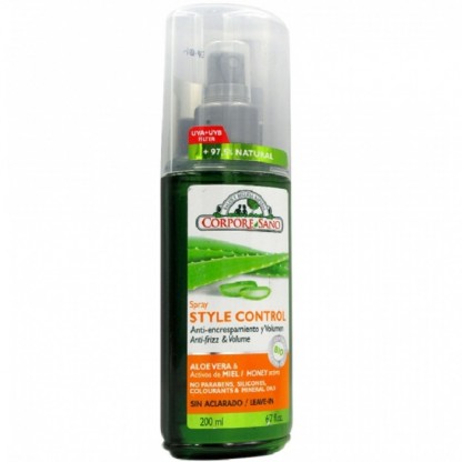 Spray leave-in anti-electrizant si volum cu aloe vera, miere si pro-vitamina B5, 200ml Corpore Sano