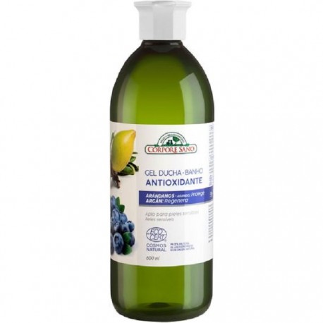 Gel de dus antioxidant cu afine si argan 600ml Corpore Sano