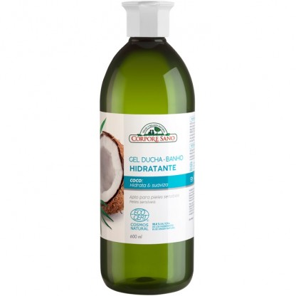 Gel de dus hidratant cu cocos 600ml Corpore Sano