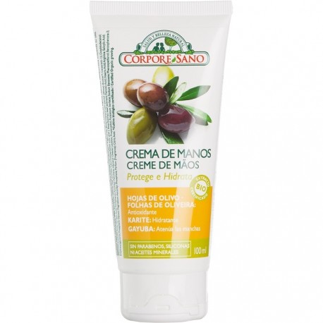 Crema de maini hidratanta cu frunze de maslin si unt shea 100ml Corpore Sano