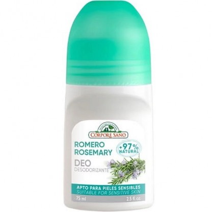 Deodorant roll-on cu rozmarin, fara aluminiu sau alcool 75ml Corpore Sano