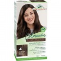 Vopsea de par permanenta, fara amoniac nr 4 Castaniu 140ml Corpore Sano
