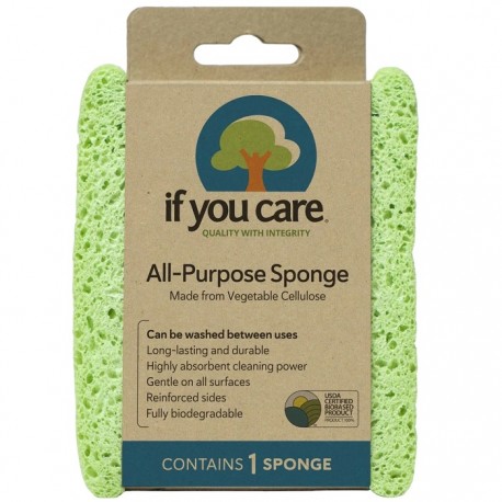 Burete de uz universal, din celuloza vegetala, biodegradabil, If You Care