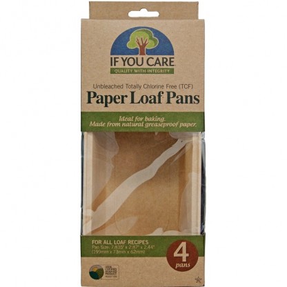 Forme de copt pentru chec, din hartie nealbita, fara clor 4 buc If You Care