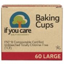 Hartie de copt briose nealbita (fara clor) compostabila, 60 buc Large If You Care