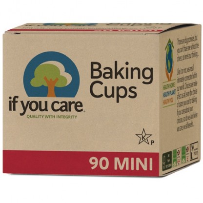 Hartie de copt briose nealbita (fara clor) compostabila, 90 buc Mini If You Care