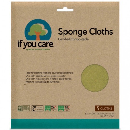 Lavete de uz universal, reutilizabile, biodegradabile, 5 buc If You Care