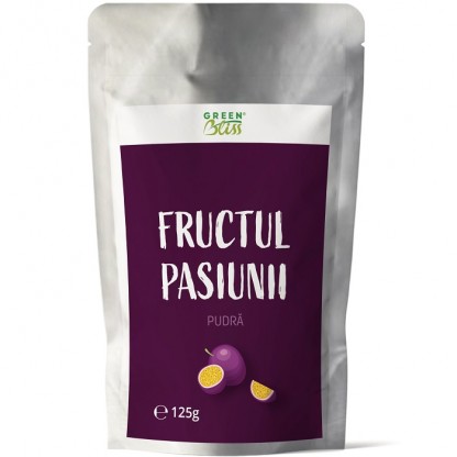 Fructul pasiunii (maracuja) pulbere raw 125g Green Bliss