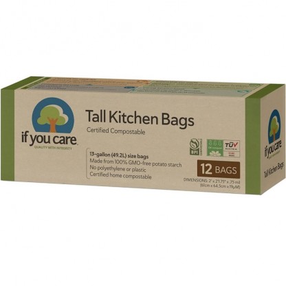 Saci menajeri compostabili 49.2L, 12 buc If You Care