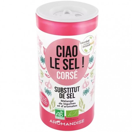 Ciao sare, amestec legume si condimente bio (inlocuitor sare grunjoasa) 70g Aromandise