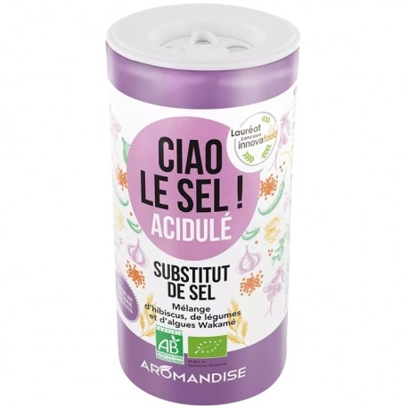 Ciao sare, inlocuitor de sare acidulat bio 70g Aromandise
