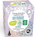 Conuri parfumate naturale indiene cu smirna 12 buc Aromandise