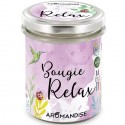 Lumanare parfumata naturala Relax, vegana 150g Aromandise