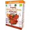 Paste fusilli din linte coral si konjac bio 200g Aromandise