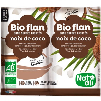 Budinca de cocos bio 2x 5g Nat-Ali