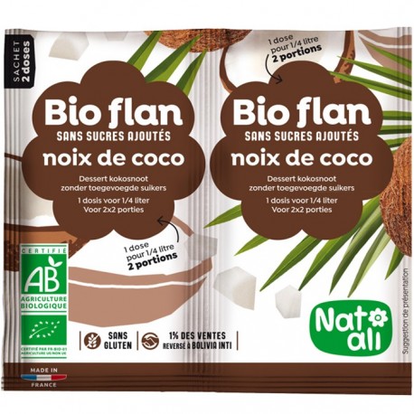 Budinca de cocos bio 2 x 5 g Nat-Ali