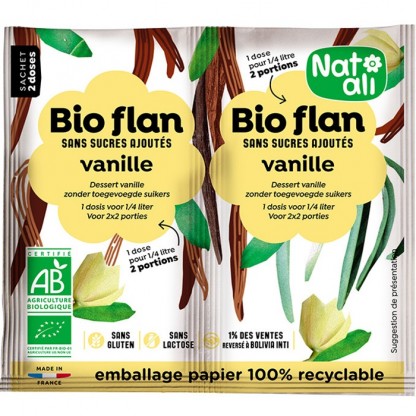 Budinca de vanilie bio 2x 4g Nat-Ali