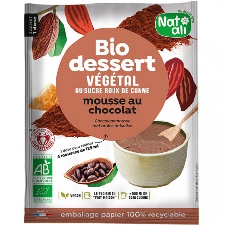 Desert mousse de ciocolata bio 70g Nat-Ali