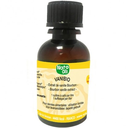 Extract de vanilie Bourbon bio 30ml Nat-Ali