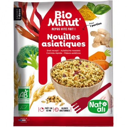 Noodle instant in stil asiatic bio 80g Nat-Ali