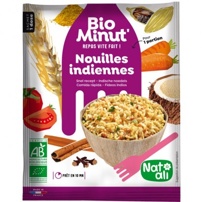 Noodle instant in stil indian bio 80g Nat-Ali