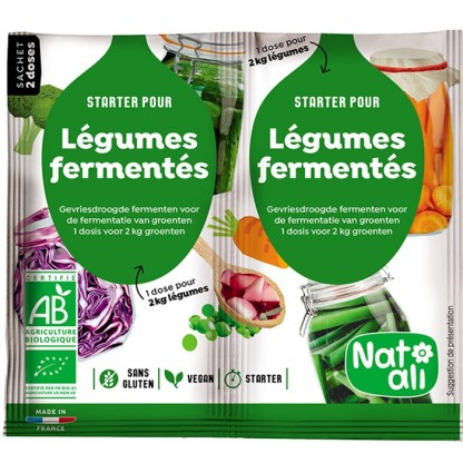 Starter pentru fermentare muraturi bio 2x5g Nat-Ali