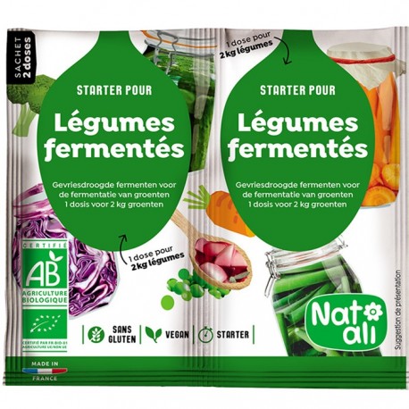 Starter pentru fermentare muraturi bio 2x5g Nat-Ali